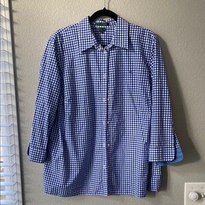 Lauren Ralph Lauren Blue Checkered Shirt